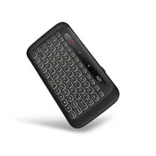 H20 dokunmatik çift taraflı mini kablosuz klavye tam ekran touchpad 3 aşamalı ayarlanabilir arka ışık otomatik rotasyon