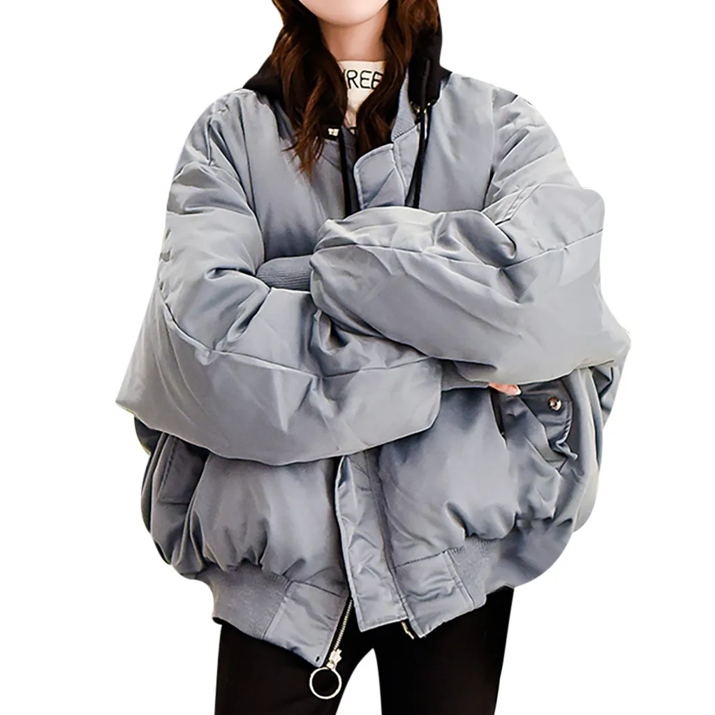 Womail женские пальто Женские однотонные повседневные толстые зимние теплые куртки короткое пальто женские m-xl