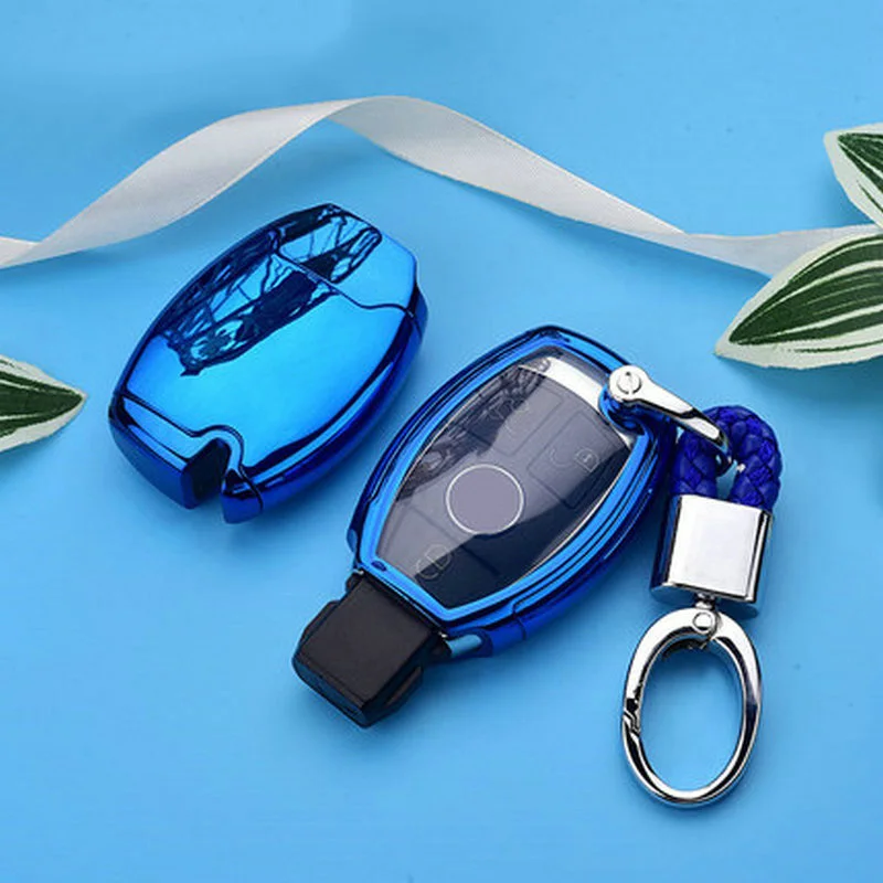 

Car Key Case Remote Bag Holder Cover Hard Shell Housing For Mercedes Benz Class
