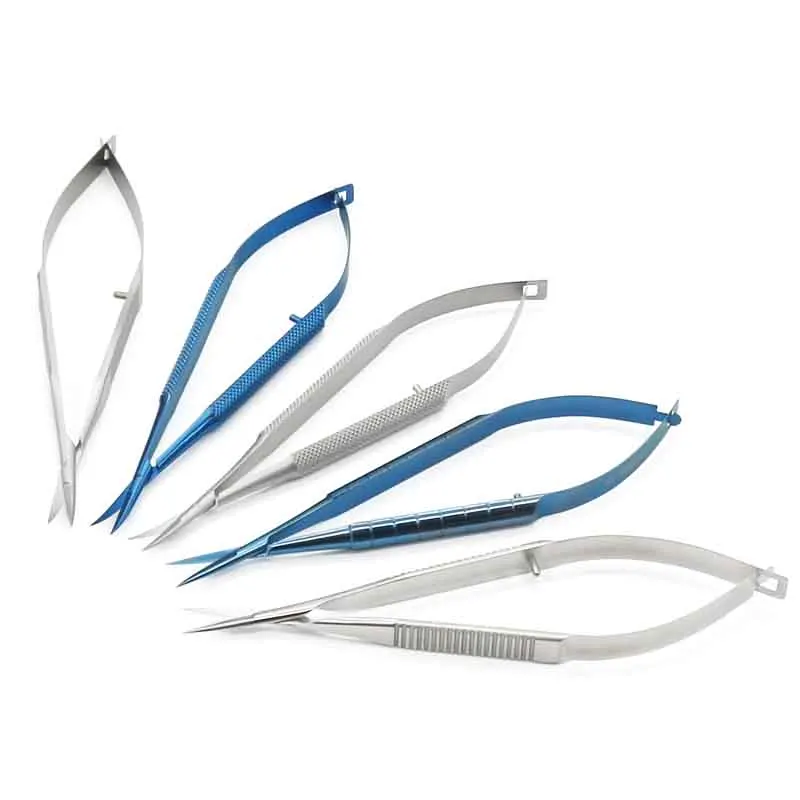 

Microscopic instruments 12.5 cm micro scissors, Conjunctiva Toothed, Forceps Probes,Hooks ,Spatulas, Speculums tweezers