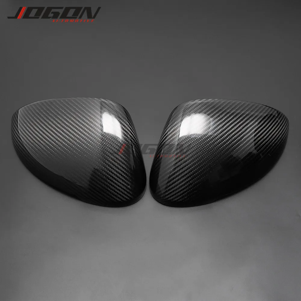Real Carbon Car Side Rearview Mirror Cover For Porsche Macan 2014 2015 2016 2017 2018 Add on Style 2pcs