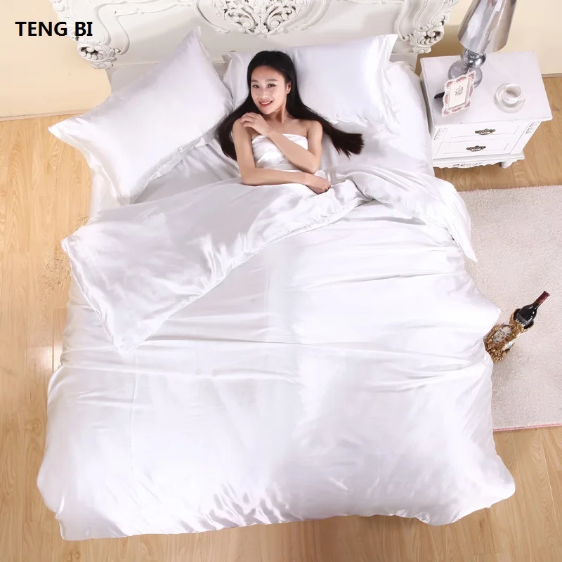 Silk Hot! Size Bedding Pure Set,bedclothes,duvet 3