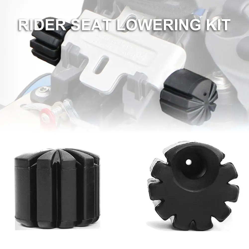

Black Rubber Rider Seat Lowering Kit Bracket For BMW R1200GS LC ADV K1600GT R1200RT S1000XR