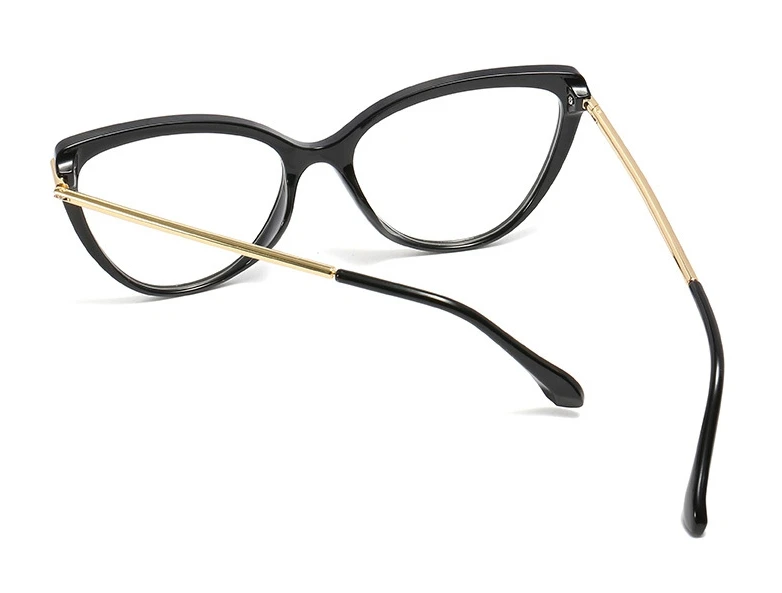 45963 пластиковые титановые Ретро кошачий глаз очки оправа мужской и женский Оптический Модные компьютерные очки
