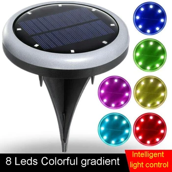 

Newest Solar Light 8LED Garden Solar Light Underground Light for Home Yard Driveway Lawn Road Outdoor Solarlights