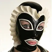 Новая Латекс резиновая маска Модная отделка уникальный Maske 0,4 мм Размер XXS-XXL