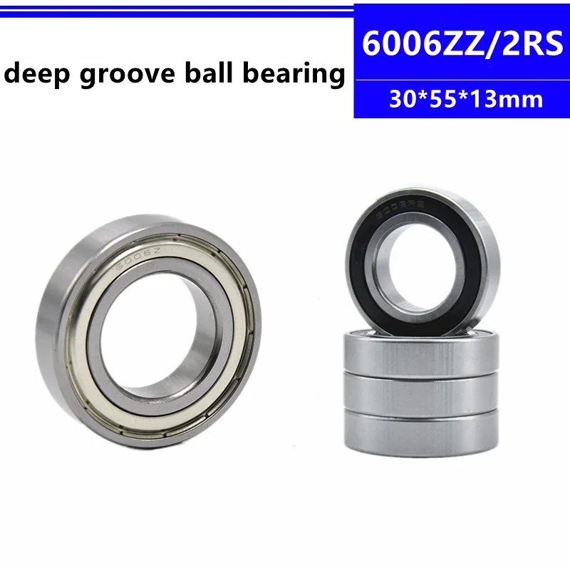 10 Stück 6006ZZ 6006-2RS 6006Z 6006-2Z 6006RS 6006 2RS 30*55*13 mm Rillenkugellager 30x55x13 mm – Detail 1