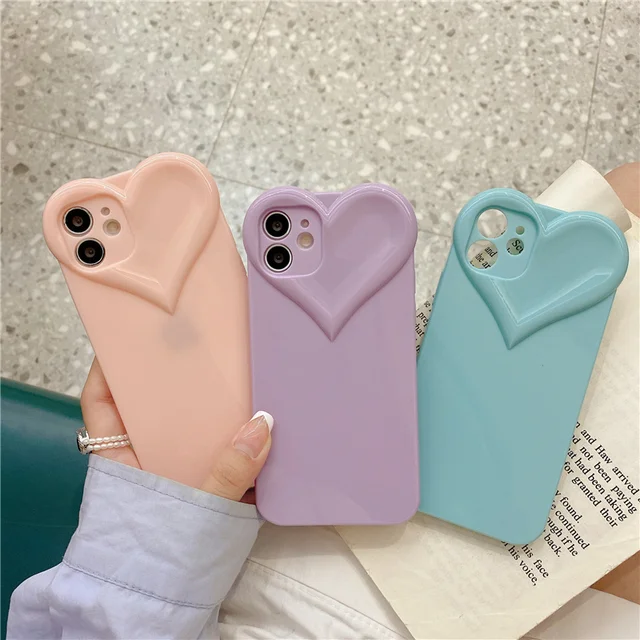 Three Dimensional Love Phone Case For IPhone 16 15 14ProMax 14Pro 14 Samsung S24 S23 Wh Love Bracket Da 0,63 &euro; | DHgate