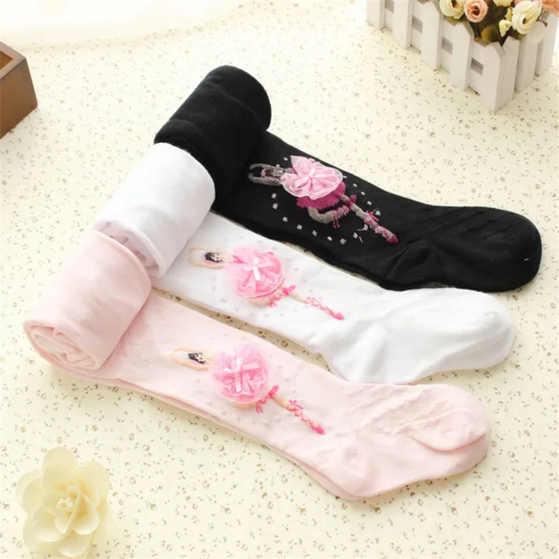 Baby Girl Solid Stockings Cute Kids Girls Party Tights Dance Lace