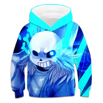

2020 classic game cartoon boy girl pullover fashion 3D comic printing kids brand hoodie jacket clothing 4-14 years old
