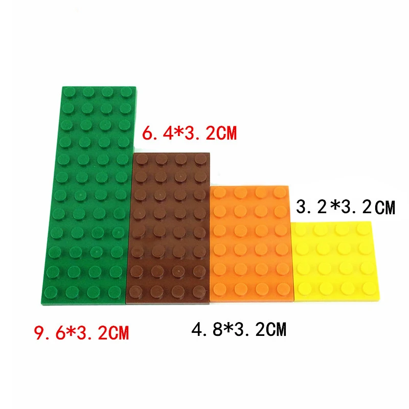 20pcs DIY Building Blocks 8x12 Dots Thin Figures Bricks Educational Creative Size Compatible With Brand Toys for Children