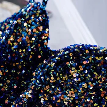 

Chaotic Velvet AB Color Sequins Embroidered Fabrics Designer DIY High End Women Dresses Material Sequin Fabric by Yard 120x90cm