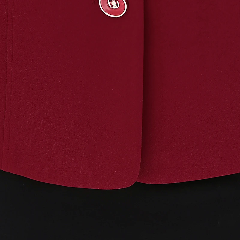 UHYTGF, Женская Весенняя осенняя куртка, однобортная, короткая, 5XL размера плюс, пальто с отворотом, элегантные женские тонкие куртки, chaqueta mujer 575