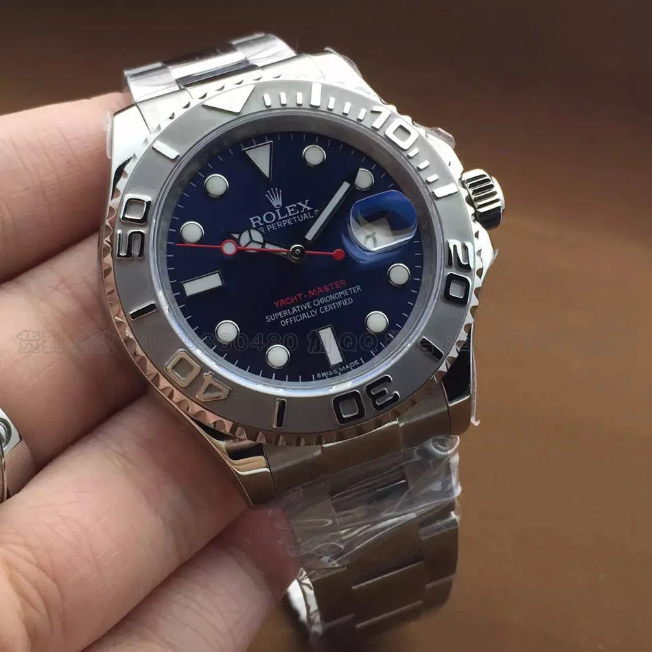 

r Luxury Top Quality Wristwatch Black Dial Ceramic 116622 asian 3135 Movement Automatic Mens Watch Men's Watches x