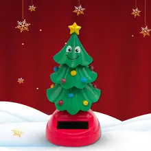 Car Accessories Interior Solar Swinging Dancing Christmas Tree For Car Decoration& Home Decoration Christmas Interior Kids Toys