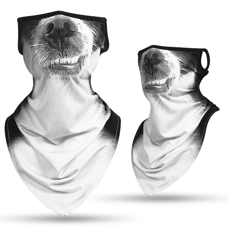 龇牙狗【挂耳三角巾】_26