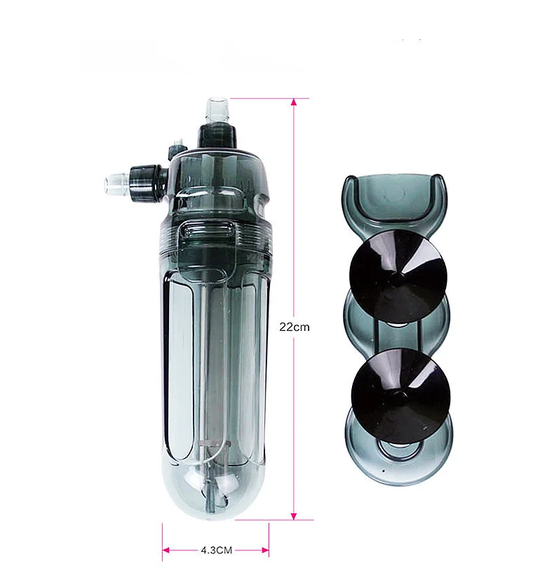 Difusor de Co2 para acuarios, sistema de atomizador de Co2 para peceras,  minidifusor de Co2 transpar MFZFUKR 220795-2