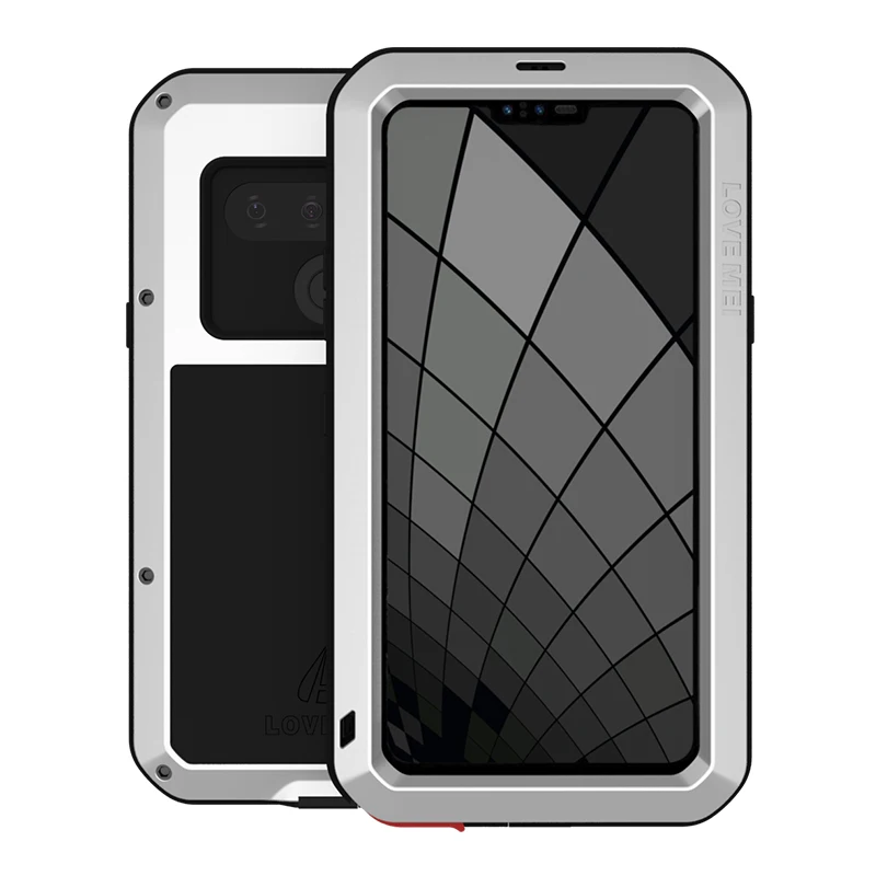 silver 360 дизайн для LG G8s V50 ThinQ V40 ThinQ V30+ V35 G7 ThinQ G6 V20 чехол противоударный алюминиевый металлический Gorila Стекло полное покрытие - Цвет: silver
