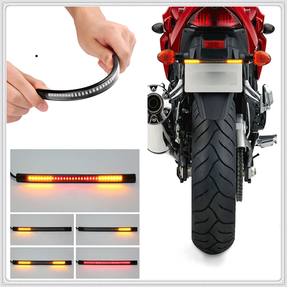 Motorcycle LED Tail lamp Plate Light Brake Stop Turn Signal Strip for HONDA CB190R VT1100 GROM MSX125 Honda XADV 750 X-11 |