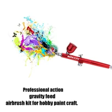 Портативный мини-размер распылитель насос ручка воздушный компрессор Набор для художественной живописи татуировки ремесло торт спрей Модель Действие гравитационный поток Аэрограф