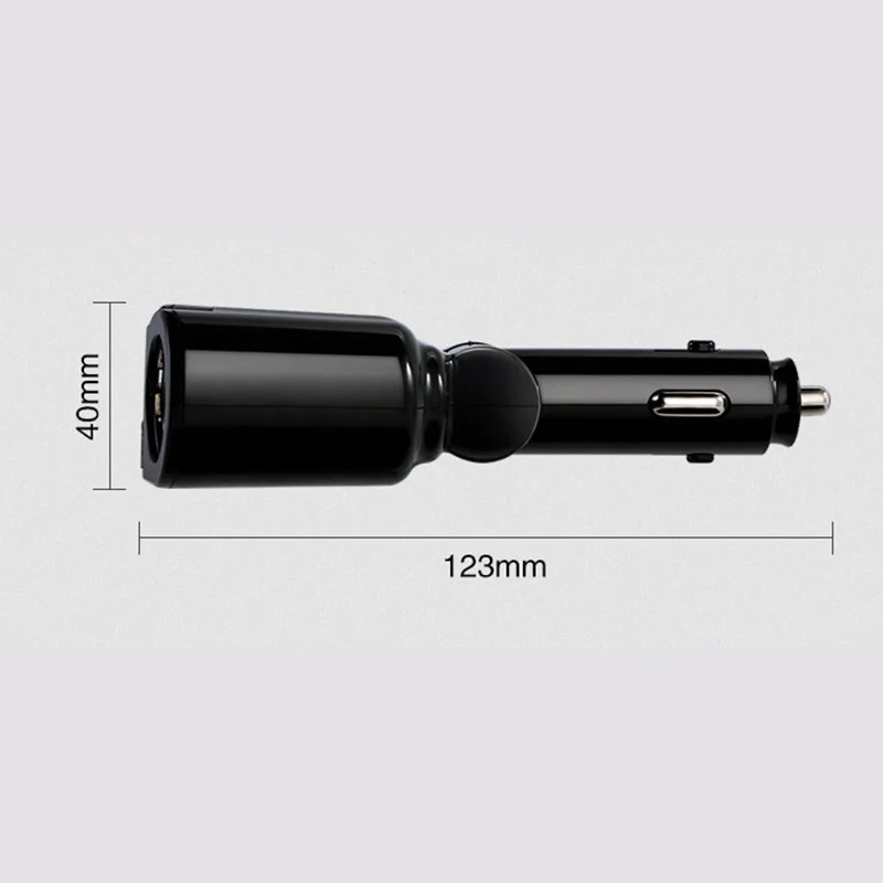 Автомобильное зарядное устройство 2 USB Зажигалка разветвитель гнездо адаптер для смартфона автомобиля OD889