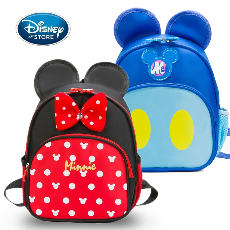 Minnie mouse mini backpack mickey ears bow girl bag cartoon shoulder bag