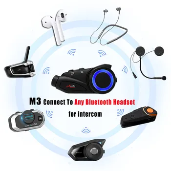 

Maxto M3 1Km Motorcycle WiFi Interconnection Waterproof Sony HD 120° Lens DVR 1080P Group 6 Riders Bluetooth Intercom Interphone
