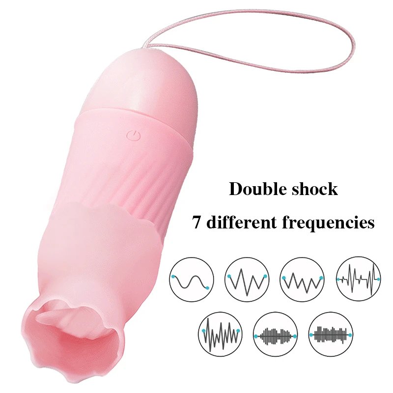 iKenmu Vibrators Tongue Vibra Masturbator Oral Sex Vagina Erotic Toy Female Sex Toys Nipple Sucker Massage Clitoris Stimulator