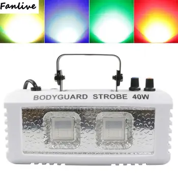 

10pcs 2LED 40W Colorful Mini Strobe Voice Control Limitless Transmission Stage Effect Light Fit for Party Bar Family KTV