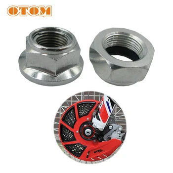 

OTOM Stainless Steel Nylon Self-locking Hex Nuts Locknut Slip Lock Nut Dirt Bike Frond And Rear Wheel Axle M16 M22 For HONDA CRF
