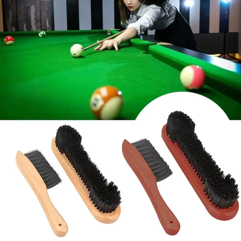 New Pair Rail & Felt Brush Cleaner Billiard Snooker Pool Table Wooden Tool xBE 