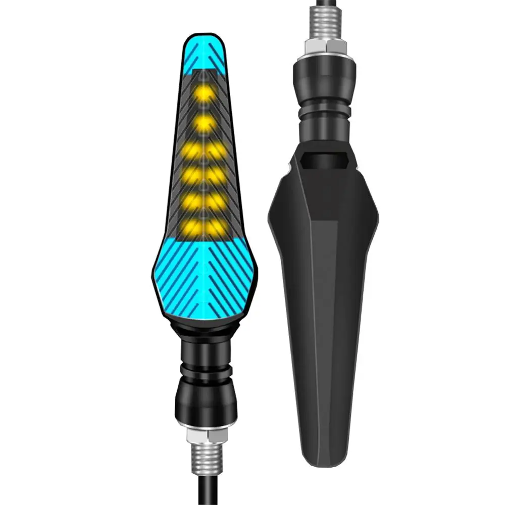 12V Янтарная светодиодный поворотник индикатора мотоцикла тормозной светильник