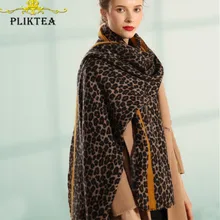 Искусственный кашемировый Леопардовый шарф, тигр, змея, Зебра, животный принт, женские зимние шерстяные шарфы, женские пашмины, зимнее пончо, шаль