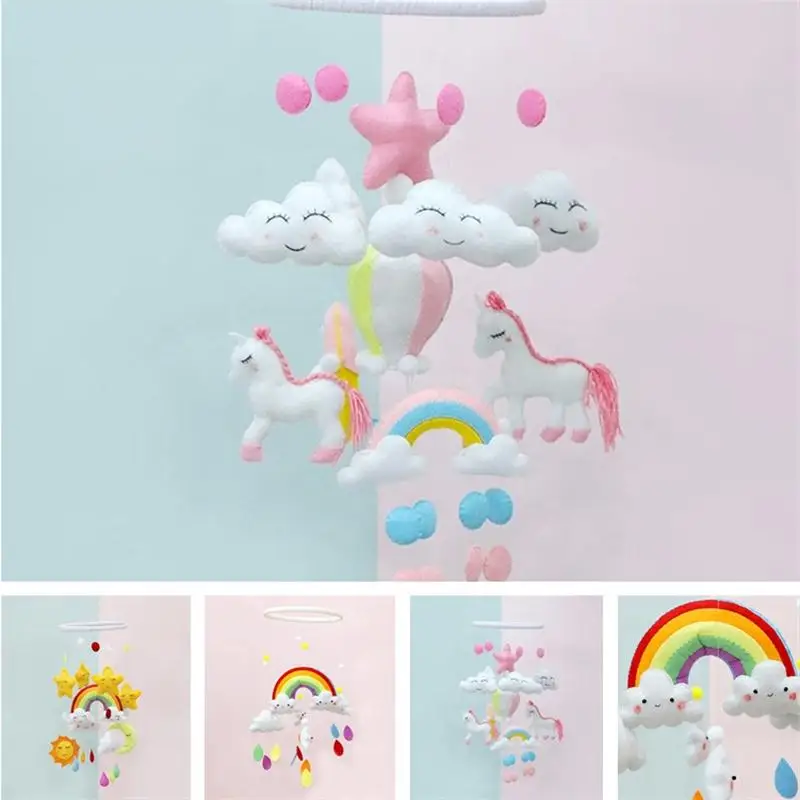 DIY Homemade Rainbow Materials Assemble Sets Hanging Bed Bell Diy Creative Craft Toys Home Decoration | Игрушки и хобби