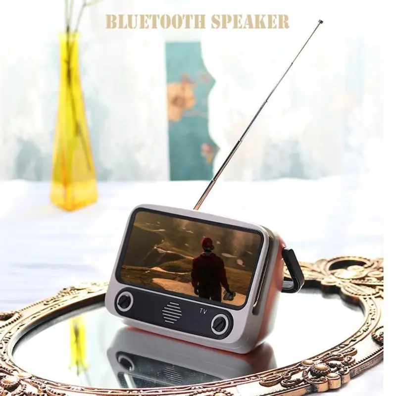 Bluetooth колонка в ретро стиле U диск TF телефон фильмы, ТВ держатель для плейера звуковая коробка