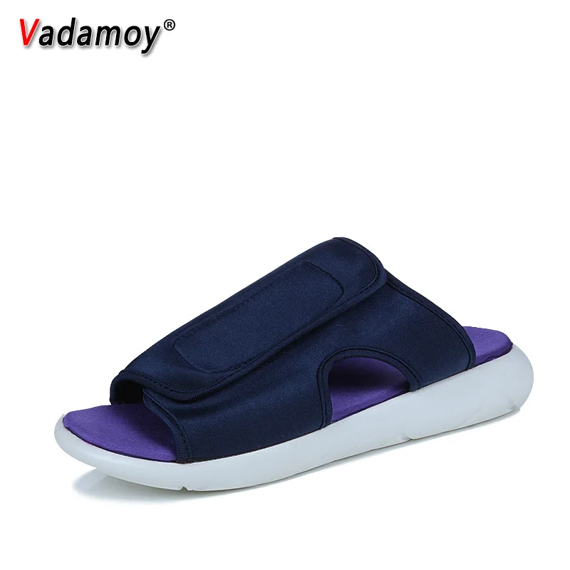 Vadamoy/мужские модные тапочки; повседневные вельветовые сандалии унисекс; износостойкая прогулочная обувь для мужчин; zapatos hombre; Мужская обувь; размер 43