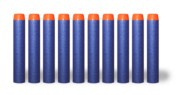 100PCS Blue Soft Hollow Hole Head Refill Darts for Nerf Series Blasters Description Image.This Product Can Be Found With The Tag Names Bullets, Sports Entertainment