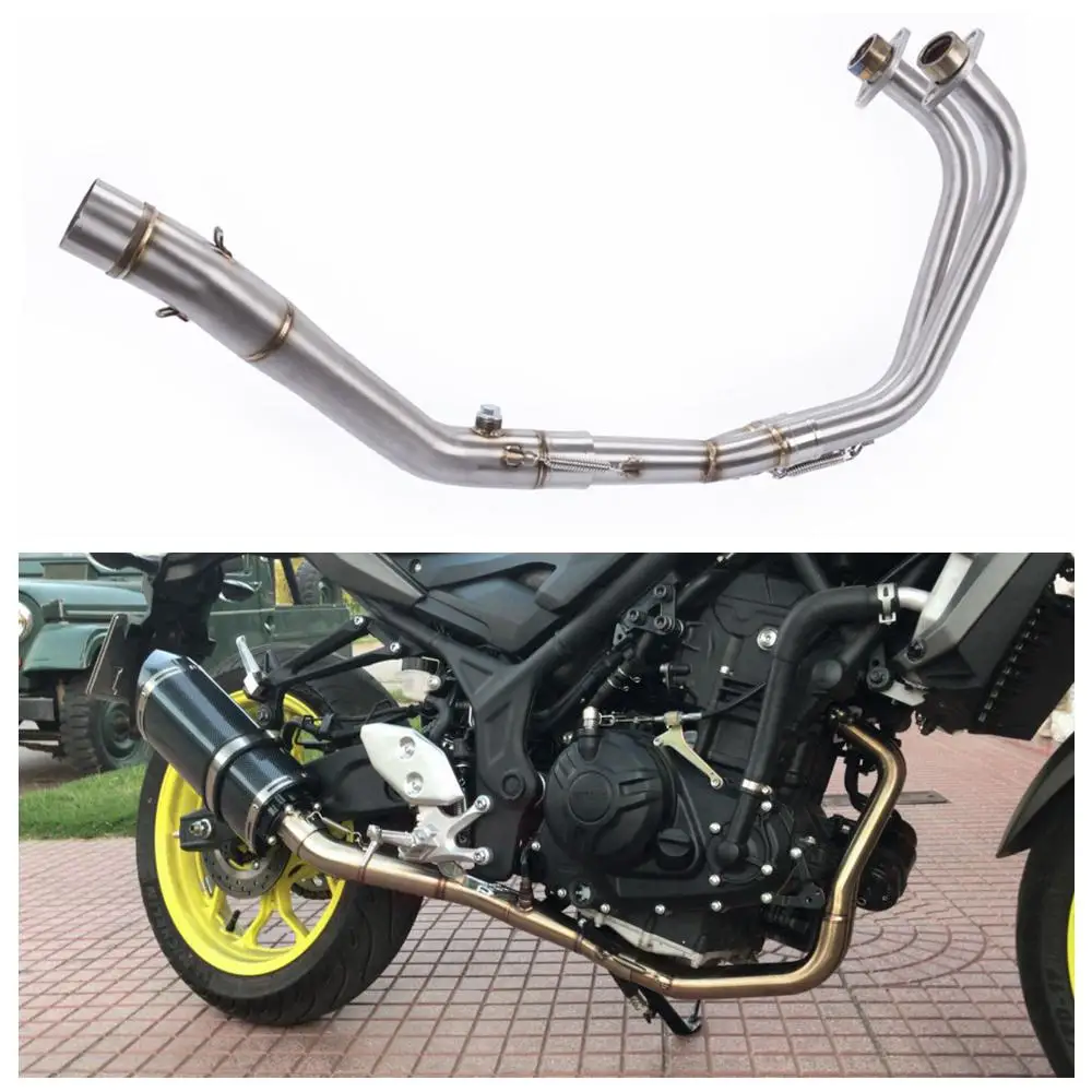 Мотоцикл средняя труба полная система выхлопа скольжения на Yamaha MT03 MT-03 YZF R3 R25 YZF-R3