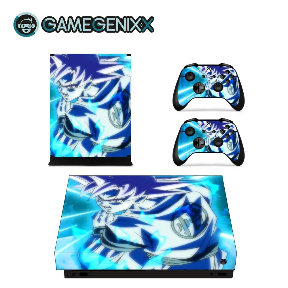 GAMEGENIXX кожаный виток винилопласта с наклейкой для Xbox One X консоли и 2 контроллеров-Dragon Ball Z