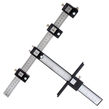 

Hardware Locator Detachable Hole Woodworking Sleeve Cabinet Punch Jig Tool Center Drill Bit Guide Set for Wood Drilling Punching