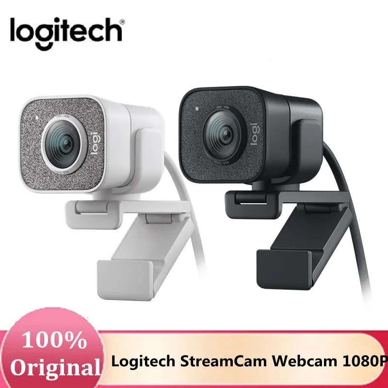 Logitech-streamcam webカメラ,フルhd,1080p,60fps,内蔵マイク