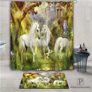 

Custom Animal Wallpaper (1) Waterproof Shower Curtain Doormat Home Bath Bathroom Polyester Fabric Multi Sizes#2019-1-06-32
