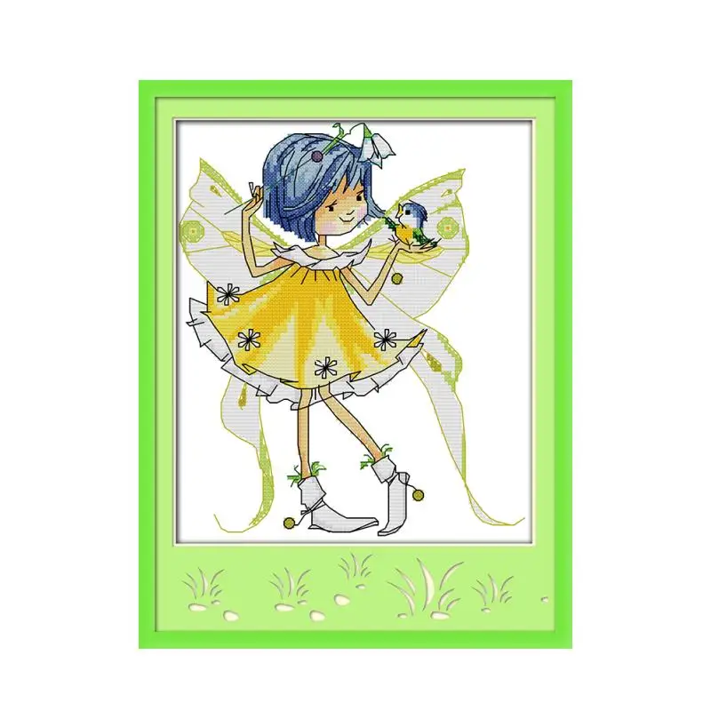 Набор для вышивки Птица и птица 14ct 11ct|handmade needlework|embroidery diycross stitch kits |
