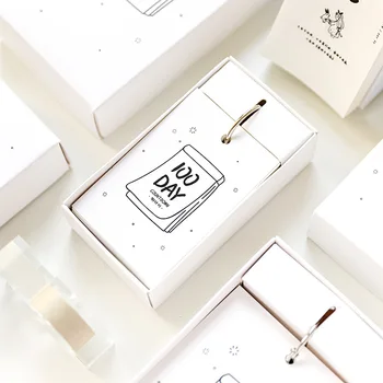 

100 Days Count Down Memo Pad Spiral Paper Notes 100 Sheets Cool Stationery Gift