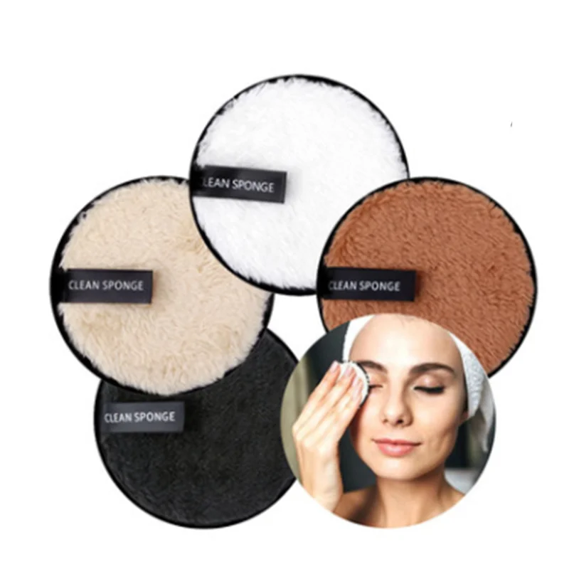 3Pcs Makeup Remover Pads Microfiber Reusable Face Towel Make up Wipes