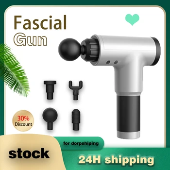 

High Power muscle massage gun High speed vibration Electric massager gun fitness Decompose lactic acid relief pain Relax body