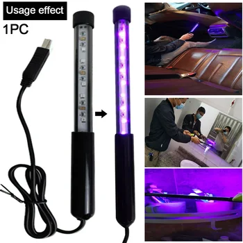 

Germicidal Lamp Hotel Car USB Charging Led UV Light Handhold Disinfection Bactericidal Kill Mite Toothbrush Home Use Sterilizer