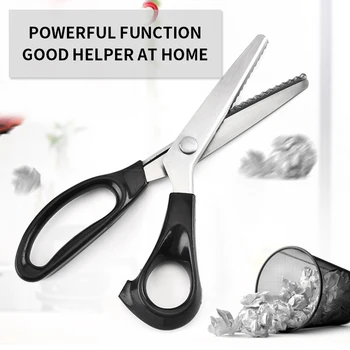 

Stainless Steel Pinking Shears Handled Professional Crafts Dressmaking Zig Zag Cut Scissors Sewing Scissors Fabric 1PC