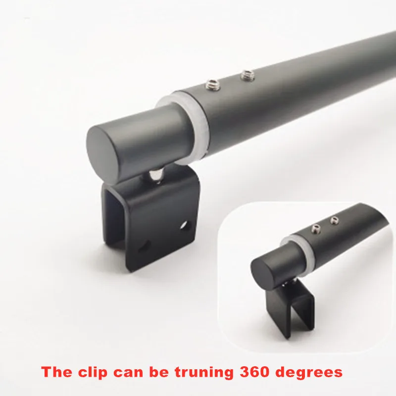 1PC Stainless steel 304 Shower Glass door fixed rod/clip Bathroom glass support bar