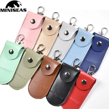 

Miniseas pouch bag case Protective Leather Key ring for usb flash drive pendrive memory stick OTG